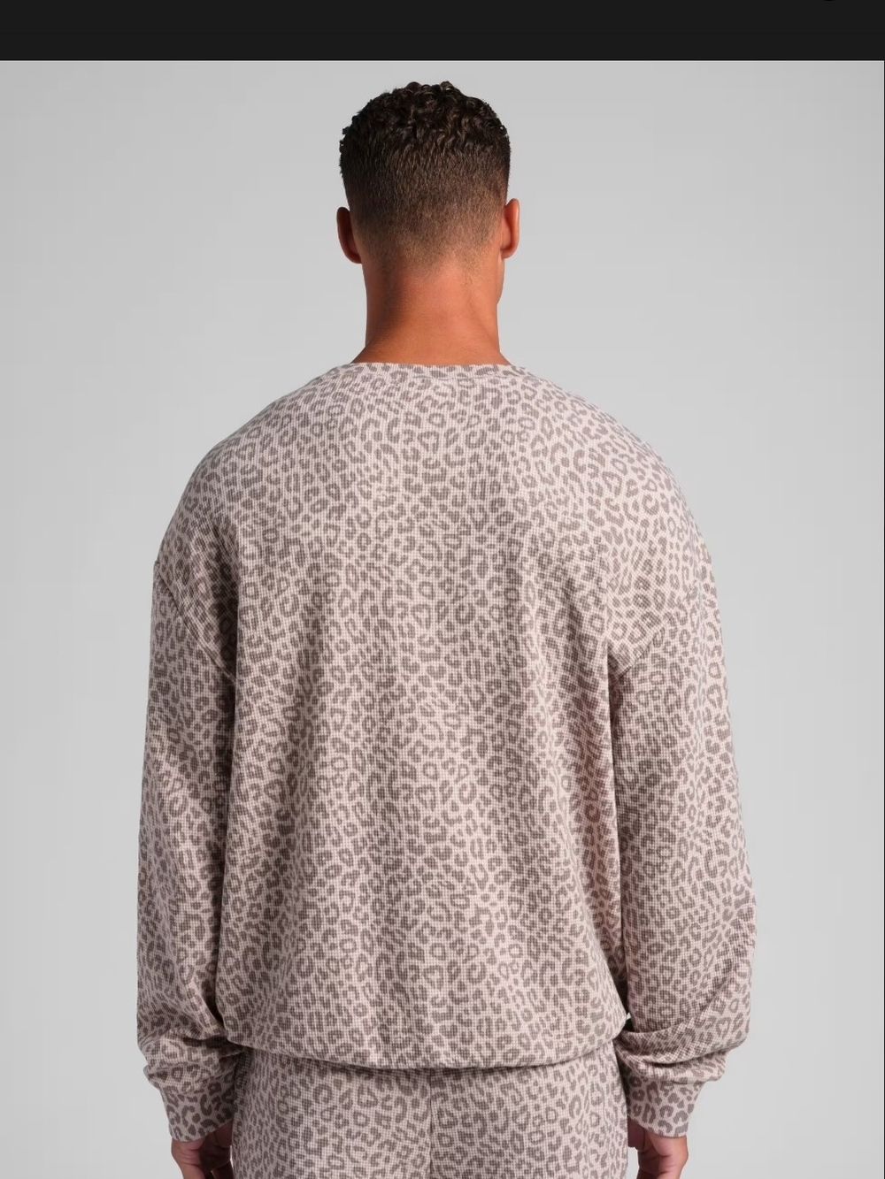 COMFRT - Waffle Lounge Long Sleeve - L - Desert Leopard - Picture 3 of 7